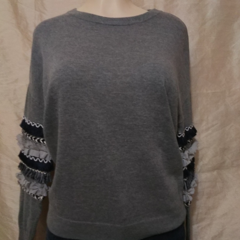 A.N.A Embroidered Knit Sweater